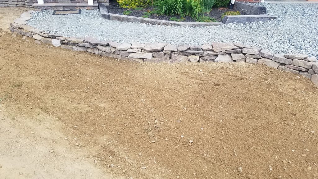 grading flower beds