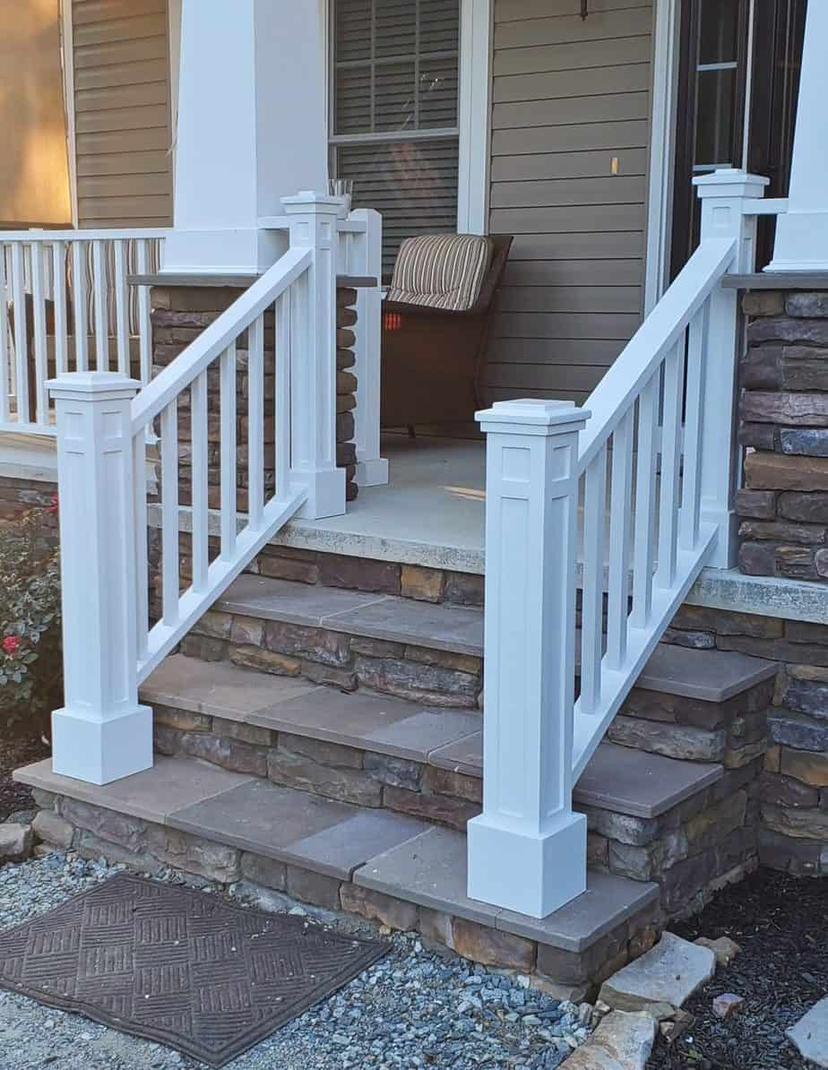 Upgrading a Builder grade railing