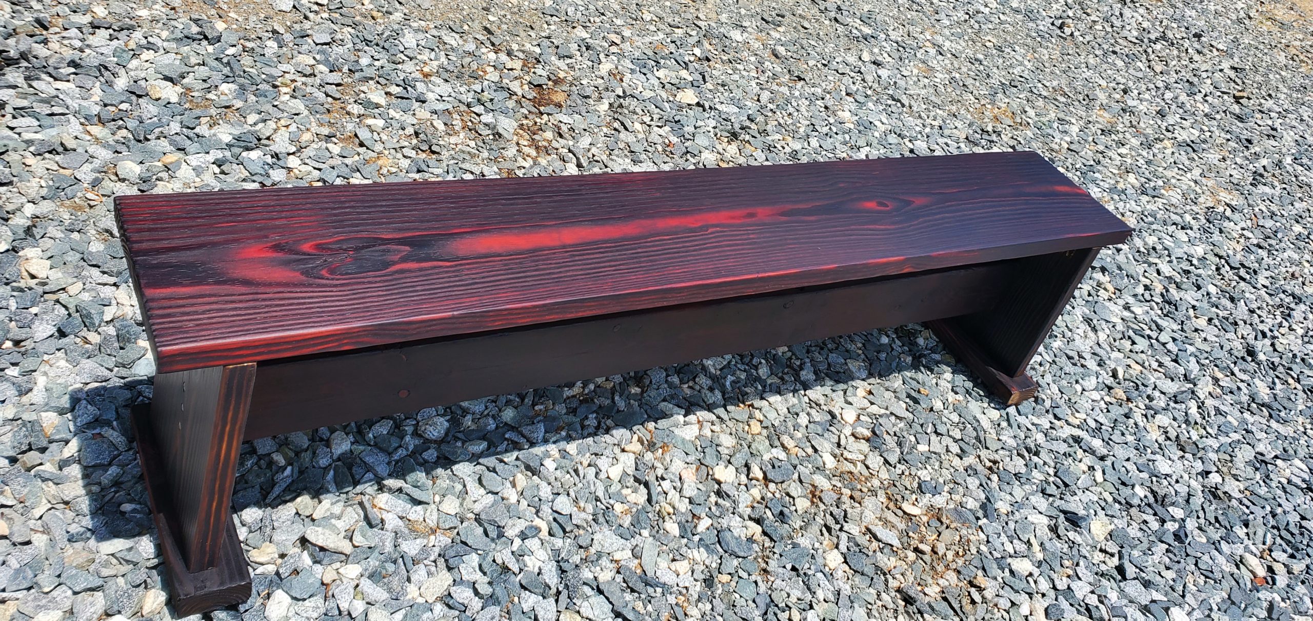 Firewood Bench Using Japanese Shou Sugi Ban.